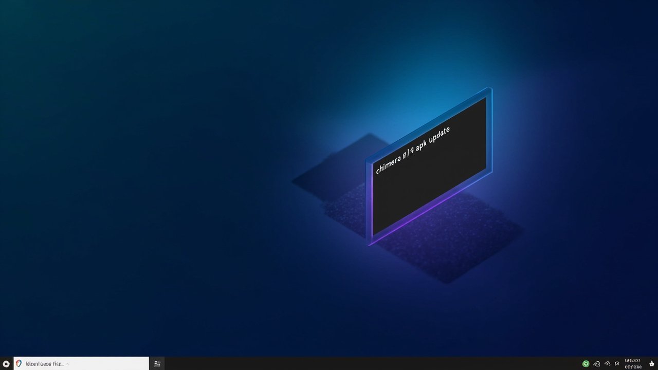 Chimera Linux — a Linux kernel with a BSD soul AI-generated stylised illustration of a Chimera Linux desktop with translucent terminal showing 'chimera # apk update'