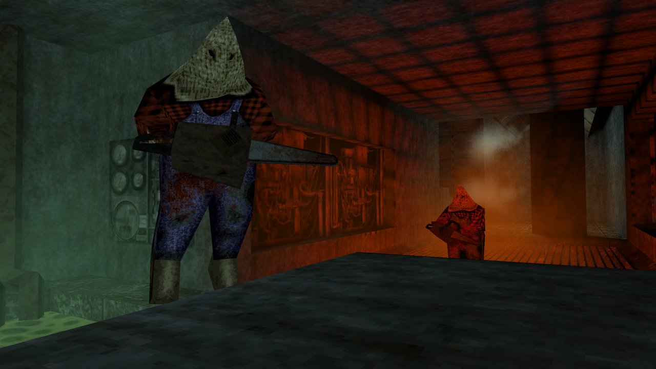 DUSK Episode 2 farm map DUSK Episode 2 outdoor farm map at night with a double-barrel shotgun