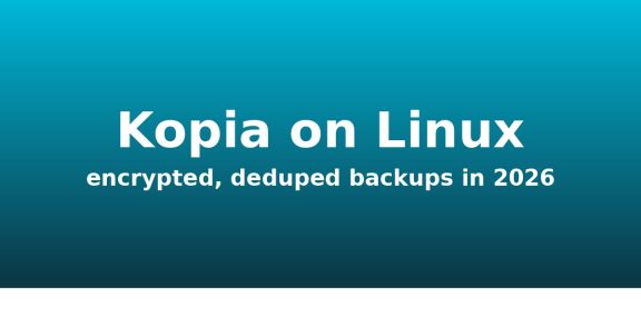 How to set up Kopia on Linux in 2026