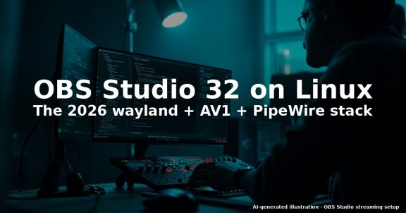 How to Set Up OBS Studio 32 on Linux (2026 Edition)