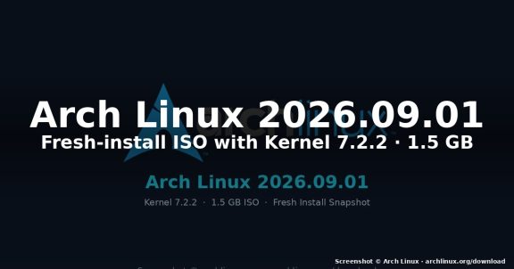 How to Install Arch Linux 2026.09.01 with Kernel 7.2.2