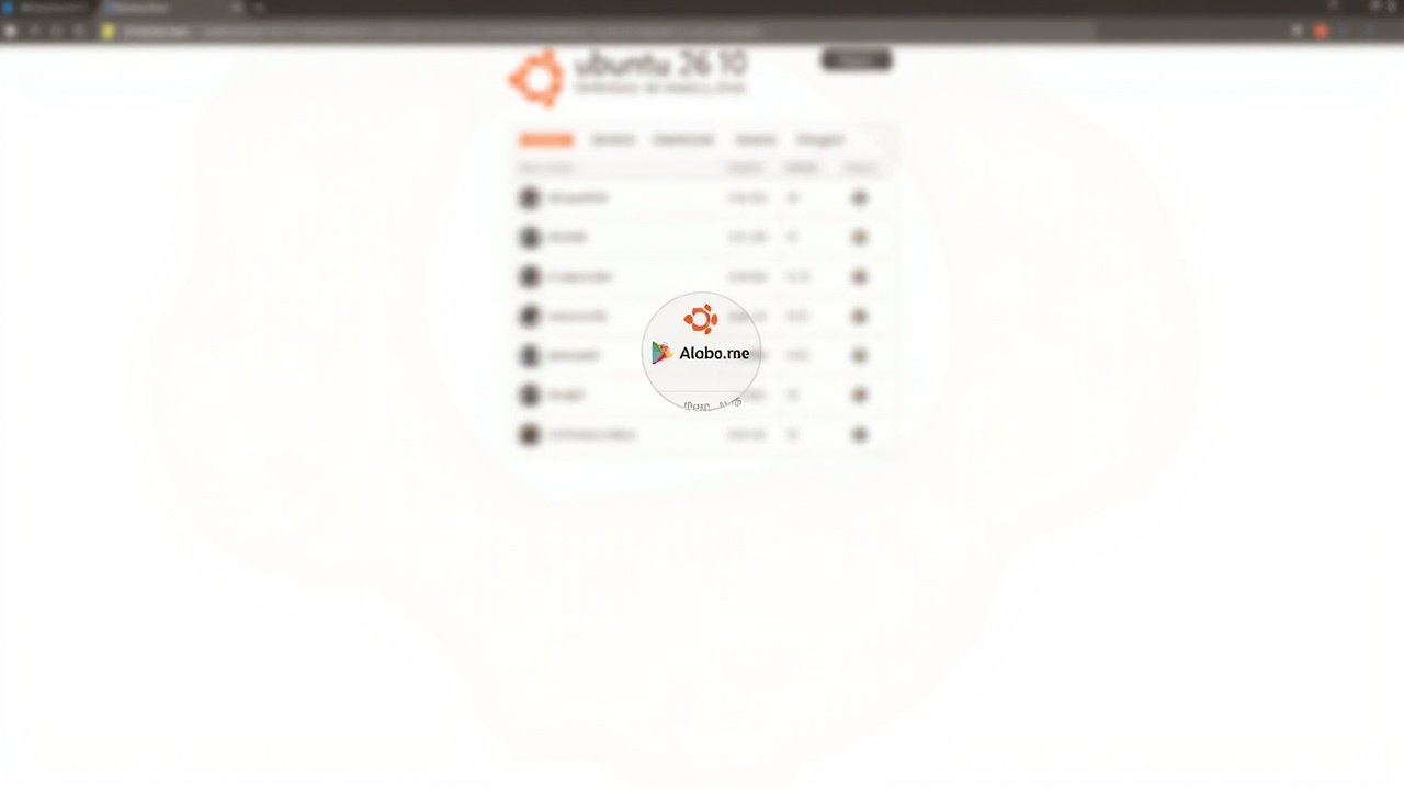 cdimage download page mockup AI 生成的 Ubuntu CD image 下载页插图 — 非真实截图。展示 Ubuntu 26.10 Stonking Stingray daily-live ISO 的 64-bit PC AMD64 下载入口