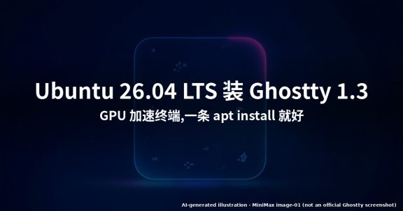 怎么在 Ubuntu 26.04 LTS 上安装 Ghostty 1.3 (2026)