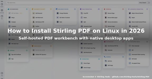 How to Install Stirling PDF on Linux in 2026