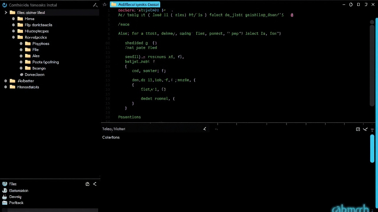Yazi-style TUI (AI-generated illustration) AI-generated illustration of a Rust-based terminal file manager — not an official Yazi screenshot