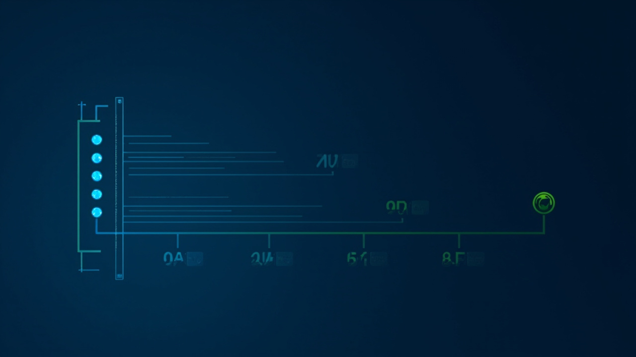 Stylised release timeline background (AI-generated illustration) AI-generated illustration of an enterprise server rack with a release timeline strip — stylised companion graphic for this article.