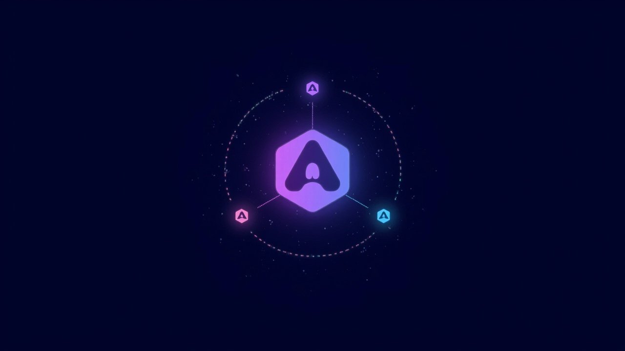 pacman + the Arch ecosystem AI 生成的 Arch Linux 上 pacman 包管理器插图:六边形 Arch 图标 + 周围环绕的包裹节点