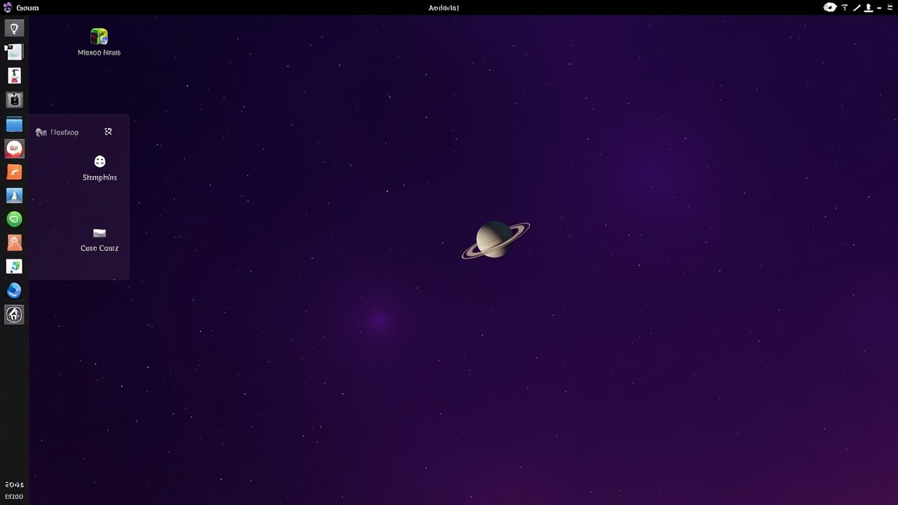 Looking ahead to Triton (Wayland by default) AI 生成的 EndeavourOS Triton 预览插图,基于 Wayland,角落有土星与 Triton 卫星图标