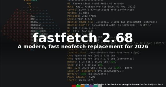 How to Set Up fastfetch 2.68 on Linux in 2026