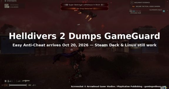 Helldivers 2 on Linux in 2026: GameGuard to EAC Switch