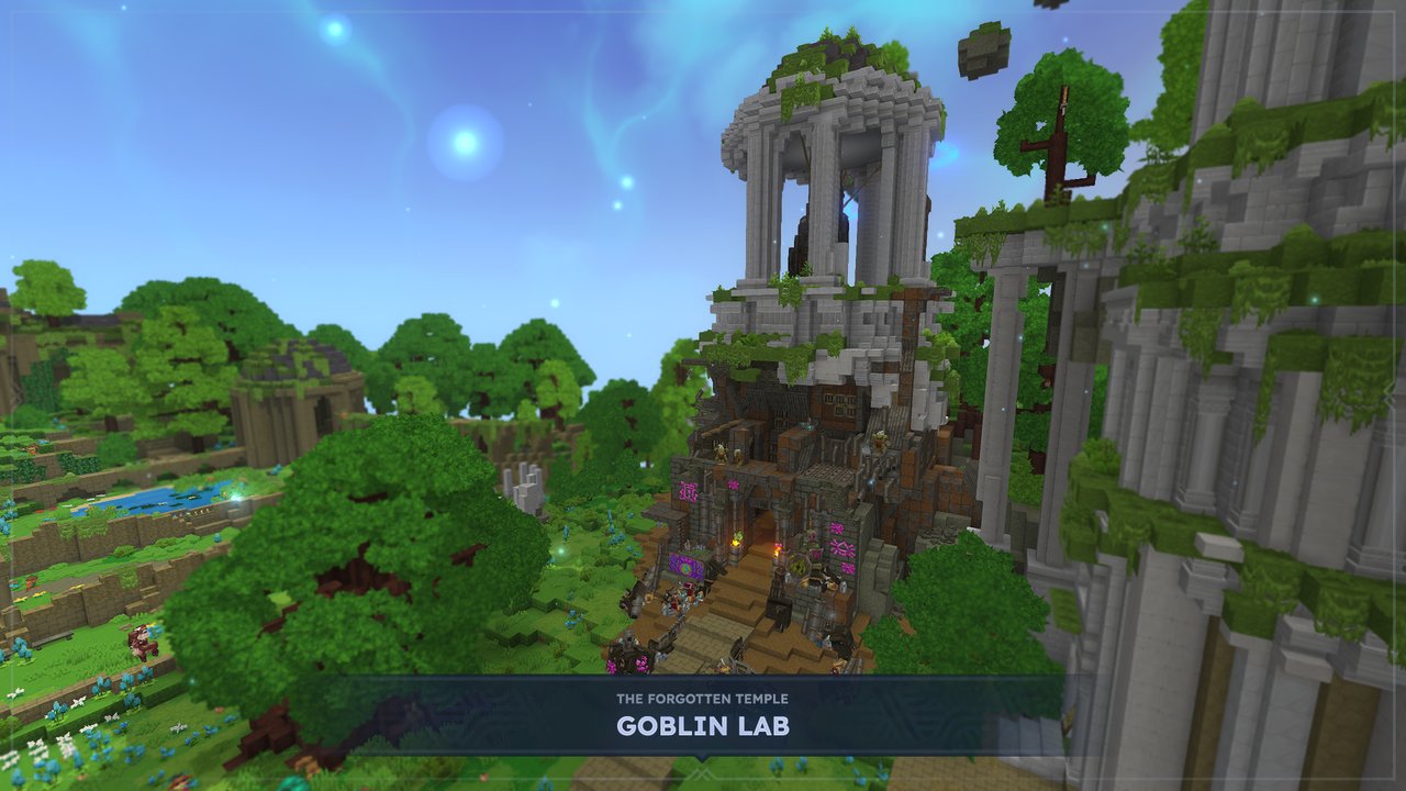 Chapter I has launched Hytale 第一章:Out of the Breach — Goblin 生物群系入口风景(官方 Hypixel Studios CDN 截图)