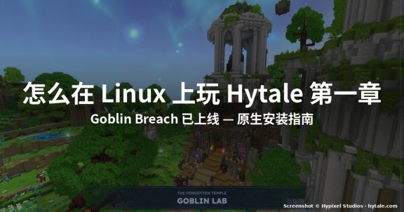 怎么在 Linux 上玩 Hytale 第一章(2026 实测)