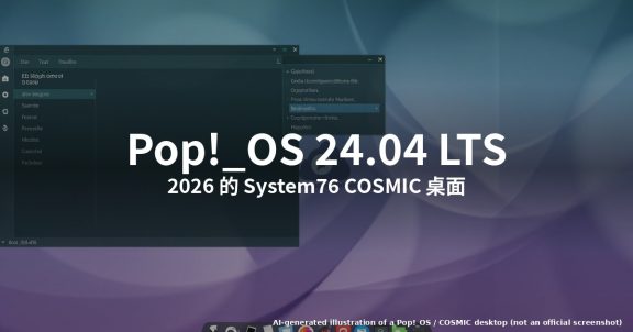 怎么试 Pop!_OS 24.04 LTS (2026):COSMIC 桌面