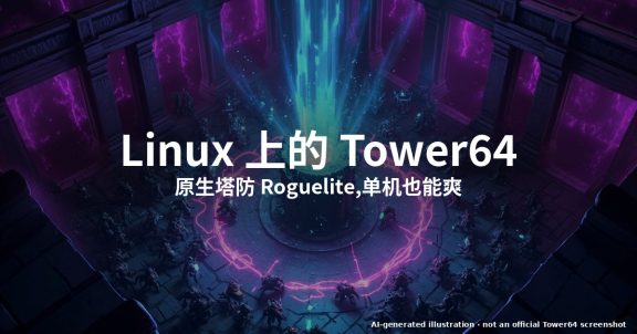 怎么在 Linux 上玩 Tower64(2026):原生塔防 Roguelite